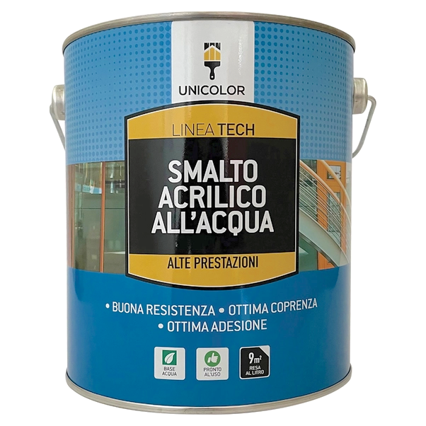 SMALTO ACQUA OPACO NERO 2.5 L