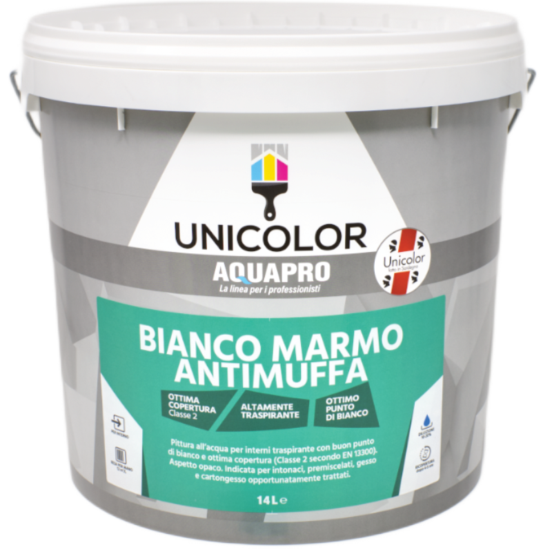 BIANCO MARMO ANTIMUFFA 14 L